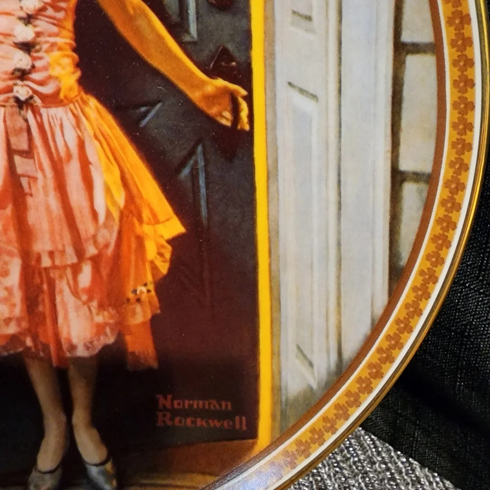 Standing in the Doorway - Norman Rockwell Collectors' Plate VTG